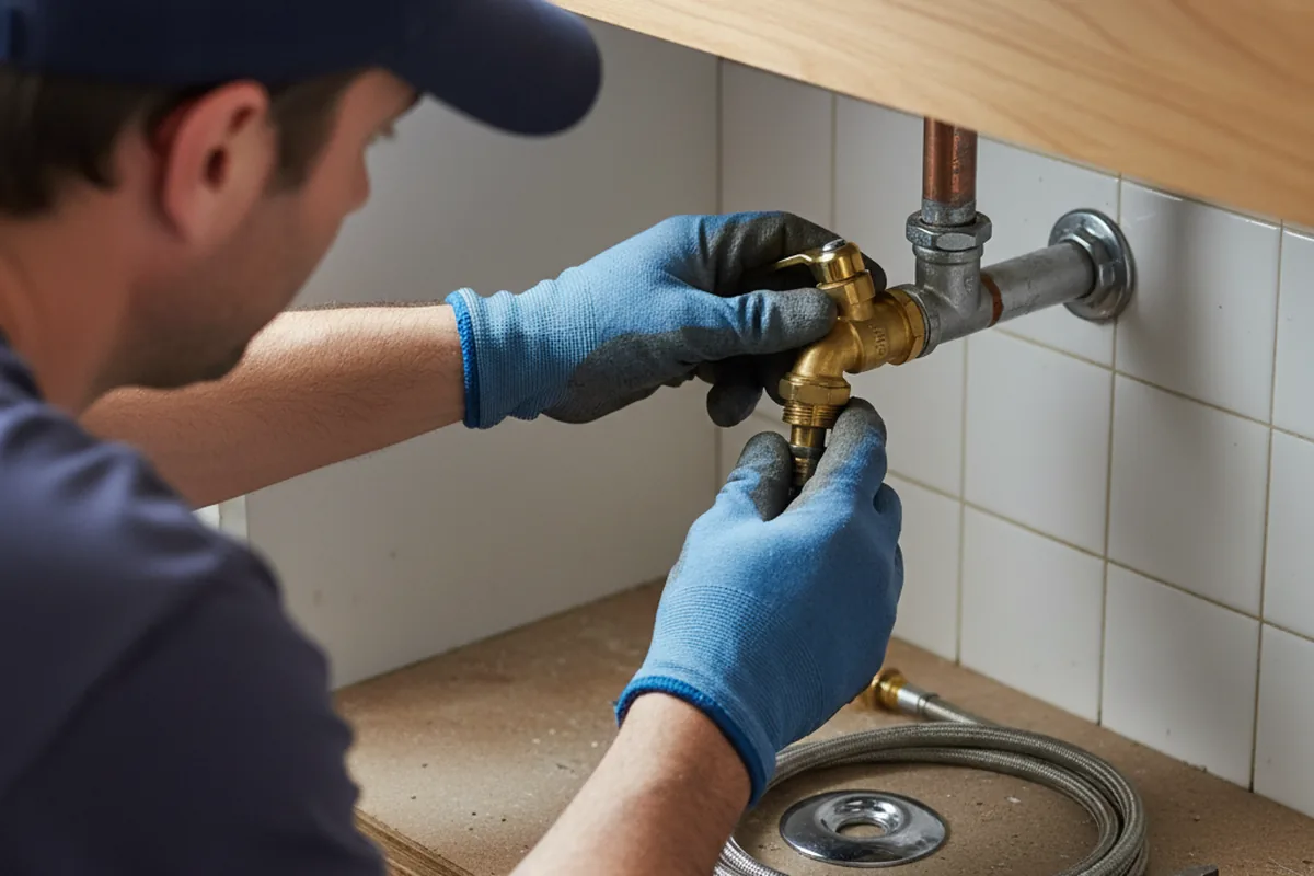 Shutoff valve and fitting work during Faucet and Fixture Repair in Schuylerville